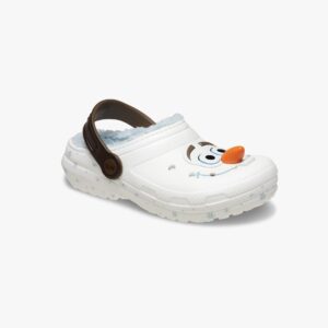 Crocs Toddlers' Disney Frozen Olaf Lined Classic Clog K - כפכפים פרוותיים קרוקס פרוזן אולף לילדים