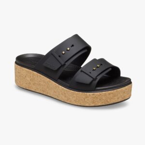 Crocs Brooklyn Cork Buckle - כפכפי פלטפורמה קרוקס ברוקלין לנשים
