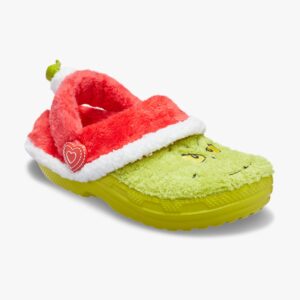The Grinch Classic Lined Clog - כפכפי קרוקס פרווה גרינץ