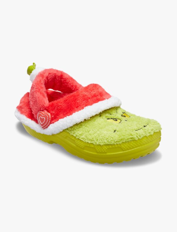 The Grinch Classic Lined Clog - כפכפי קרוקס פרווה גרינץ