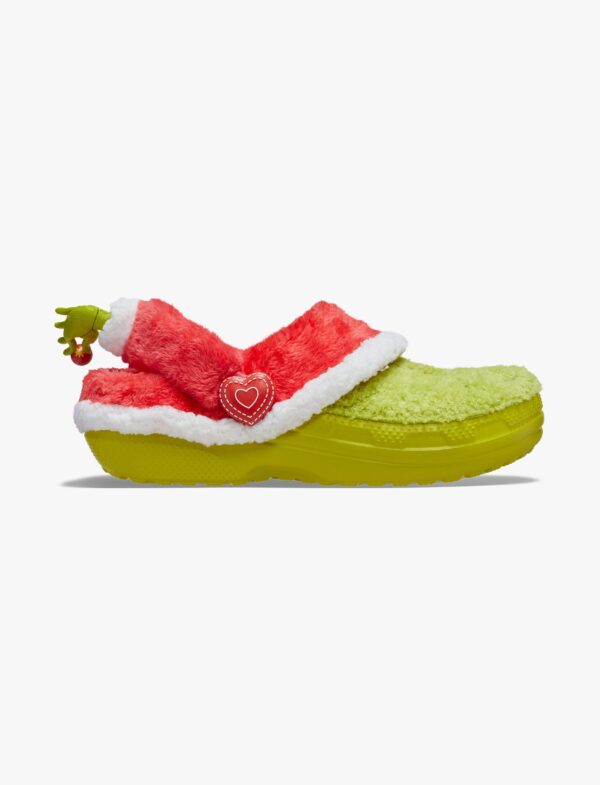 The Grinch Classic Lined Clog - כפכפי קרוקס פרווה גרינץ