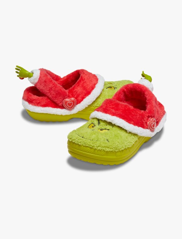 The Grinch Classic Lined Clog - כפכפי קרוקס פרווה גרינץ