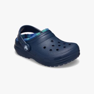 Crocs Classic Lined Bold Check Clog T - כפכפי פרווה קלוג קרוקס לילדים
