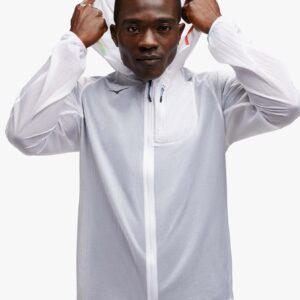 M HOKA Ultralite Jacket - מעיל רוח הוקה סקייפלואו לגברים לבן/מולטי