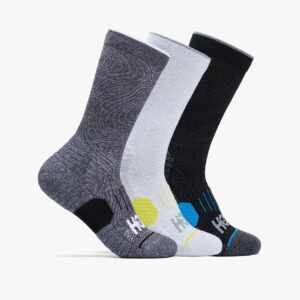 U HOKA CREW RUN SOCK 3-PACK – מארז 3 זוגות גרבי ריצה גבוהות הוקה