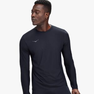 M HOKA AIROLITE RUN LONG SLEEVE - חולצת ריצה הוקה טי אירולייט - שרוול ארוך לגברים