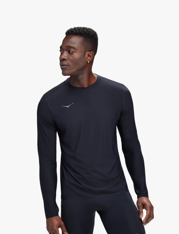 M HOKA AIROLITE RUN LONG SLEEVE - חולצת ריצה הוקה טי אירולייט - שרוול ארוך לגברים