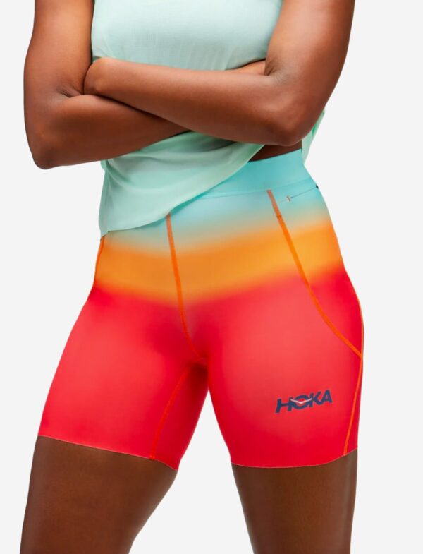 W HOKA NOVAFLY 6'' KNIT SHORT PRINT - מכנסי ריצה קצרים הוקה 15 ס"מ או 6 אינצ'