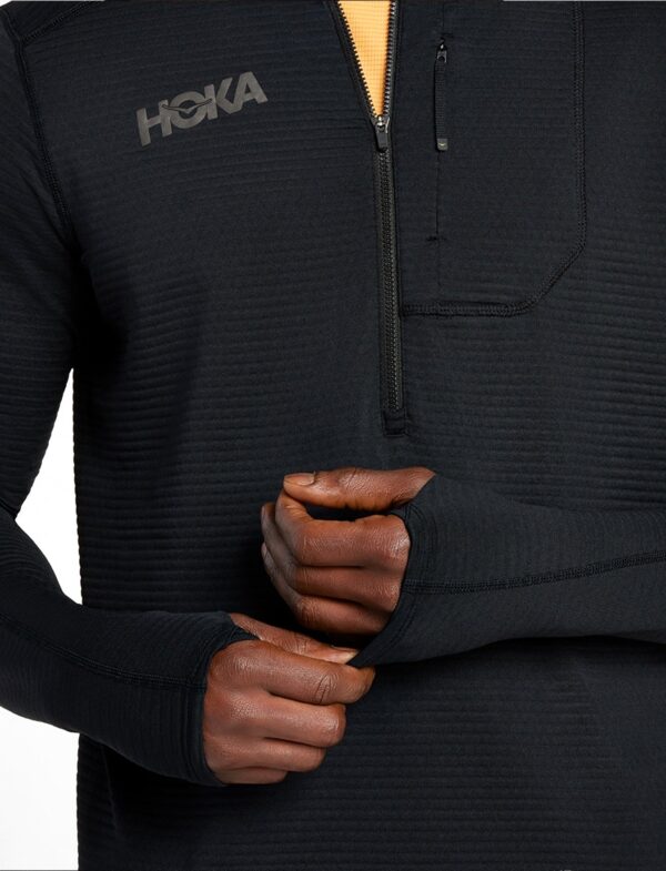 M HOKA 1/2 ZIP - עליונית גברים הוקה 1/2 רוכסן