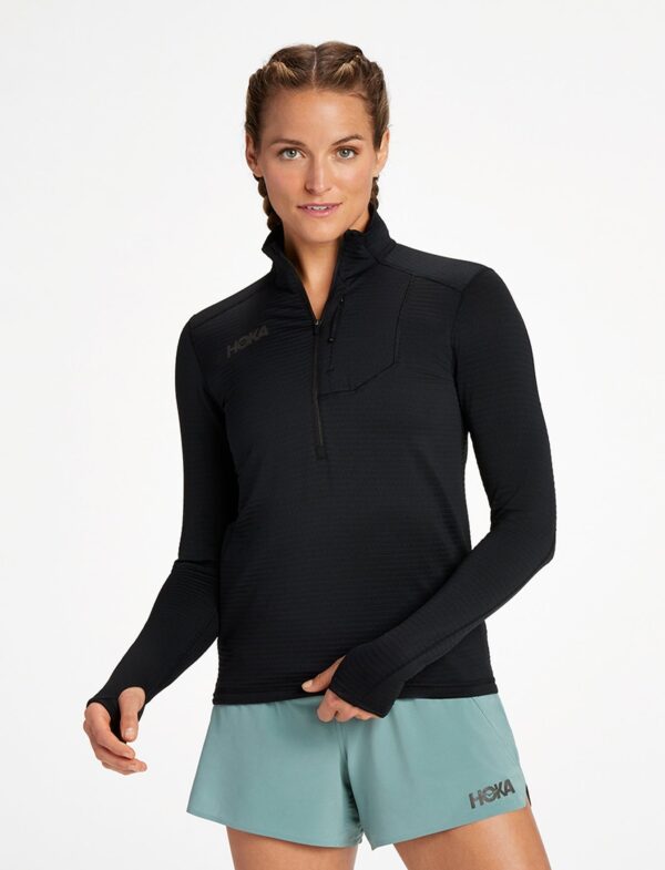 W 1/2 ZIP HOKA - עליונית נשים הוקה 1/2 רוכסן