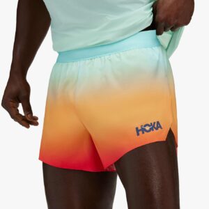 מכנסי ריצה תחרות קצרים לגברים - M RACE DAY SPLIT SHORT PRINT