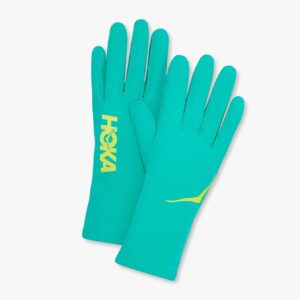 U HOKA AIROLITE RUN GLOVES 1151232 - כפפות הוקה אירולייט פליז לריצה אקווה