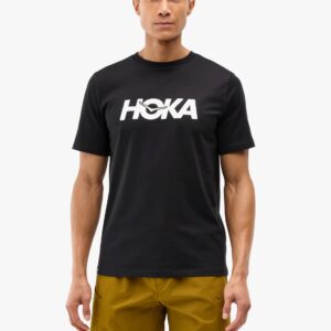 HOKA CORE LOGO CTN SS TEE - חולצה קצרה הוקה לגברים