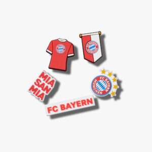 Crocs Jibbitz Bayern FC - מארז 5 ג'יביטים קרוקס