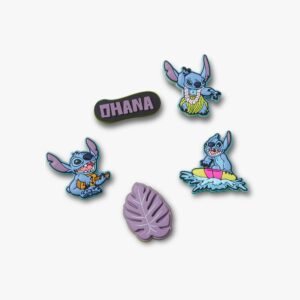 Crocs Jibbitz Stitch Tropical - מארז 5 ג'יביטים קרוקס