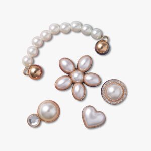 Crocs Jibbitz Dainty Pearl Jewelry - מארז 5 ג'יביטים קרוקס