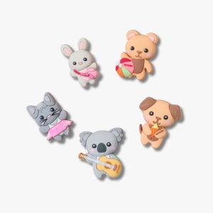 Crocs Jibbitz Cutie Animal Friends - מארז 5 ג'יביטים קרוקס