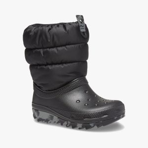 Crocs Toddler Classic Neo Puff Boot - מגפיים לילדים קרוקס