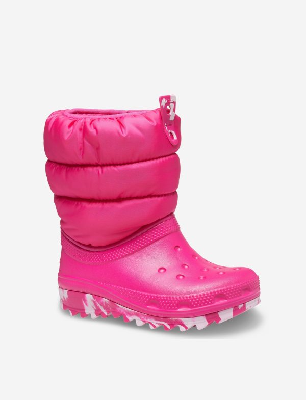 Crocs Toddler Classic Neo Puff Boot - מגפיים לילדים קרוקס