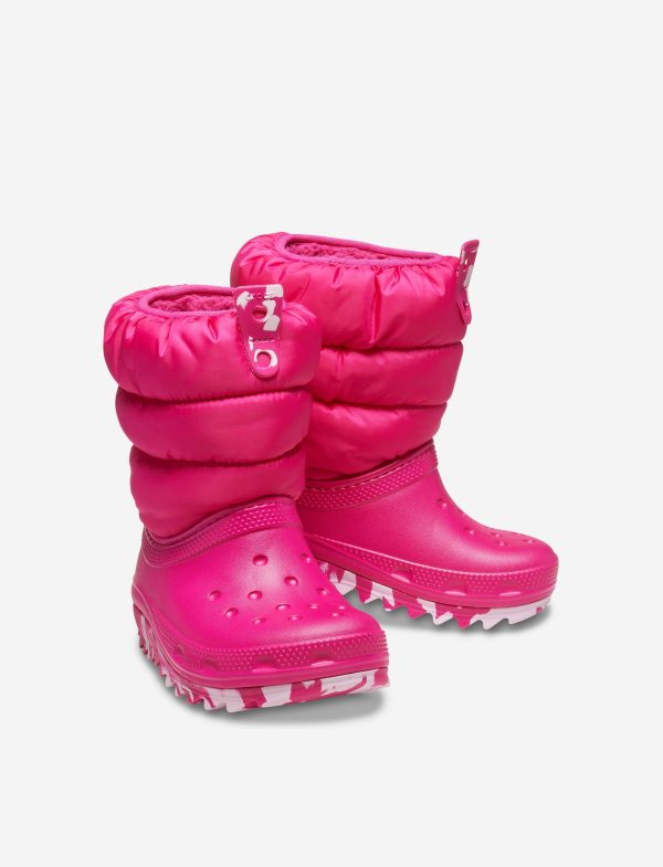 Crocs Toddler Classic Neo Puff Boot - מגפיים לילדים קרוקס