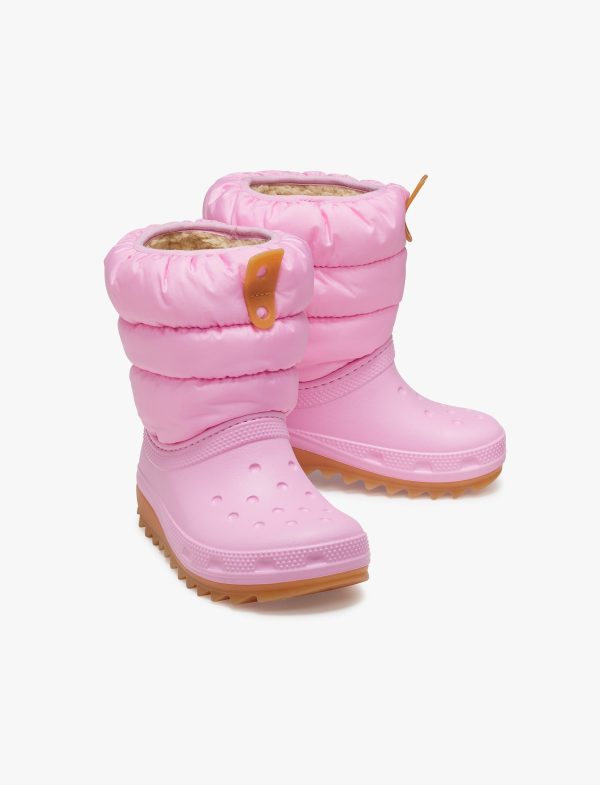 Crocs Toddler Classic Neo Puff Boot - מגפיים לילדים קרוקס