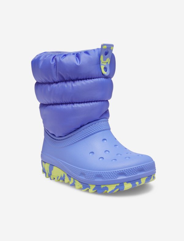 Crocs Toddler Classic Neo Puff Boot - מגפיים לילדים קרוקס