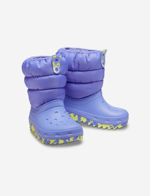 Crocs Toddler Classic Neo Puff Boot - מגפיים לילדים קרוקס