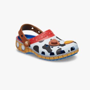 Crocs Toy Story Woody Classic Clog T - כפכפי קרוקס לילדים צעצוע של סיפור בצבע כחול ז'אן מידות קטנות