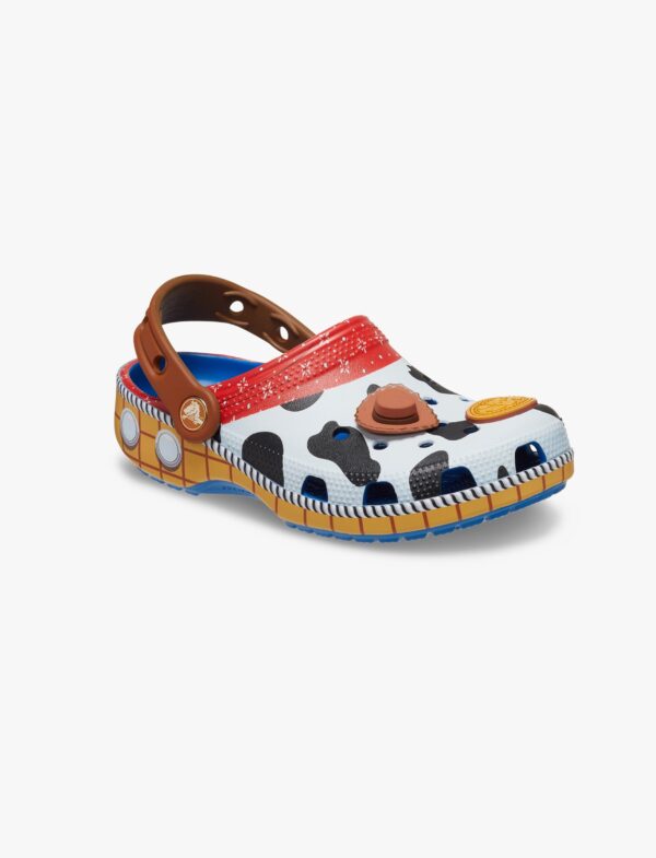 Crocs Toy Story Woody Classic Clog T - כפכפי קרוקס לילדים צעצוע של סיפור בצבע כחול ז'אן מידות קטנות