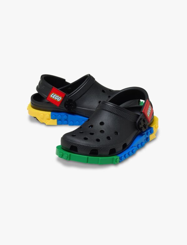 Crocs LEGO 4LW System Clog K - כפכפי קלוג קרוקס לגו לילדים בצבע שחור