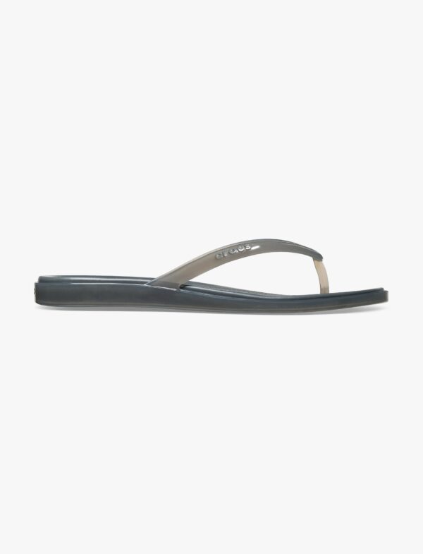 Crocs Miami Round Toe Jelly - כפכפי אצבע מיאמי קרוקס לנשים בצבע קרבון ג'לי