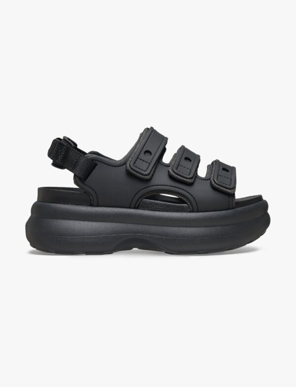 Crocs Soho Frosted Sport Sandal - סנדלי פלטפורמה קרוקס סוהו לנשים בצבע שחור