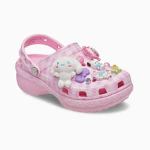 Crocs Hello Kitty and Friends Classic Platform Clog - כפכפי קרוקס פלטפורמה הלו קיטי וחברים לנשים בצבע ורוד