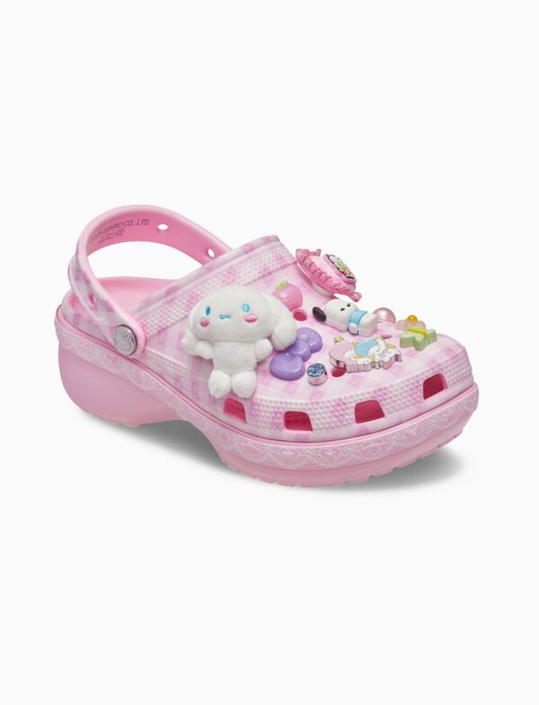 Crocs Hello Kitty and Friends Classic Platform Clog - כפכפי קרוקס פלטפורמה הלו קיטי וחברים לנשים בצבע ורוד