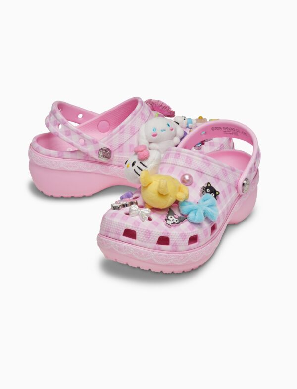 Crocs Hello Kitty and Friends Classic Platform Clog - כפכפי קרוקס פלטפורמה הלו קיטי וחברים לנשים בצבע ורוד