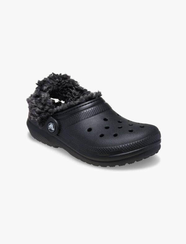 Crocs Toddler Classic Fleece Lined Clog - כפכפי פרווה קרוקס בצבע שחור לילדים מידות קטנות