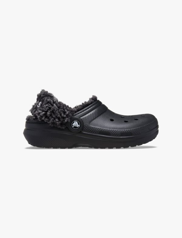 Crocs Toddler Classic Fleece Lined Clog - כפכפי פרווה קרוקס בצבע שחור לילדים מידות קטנות