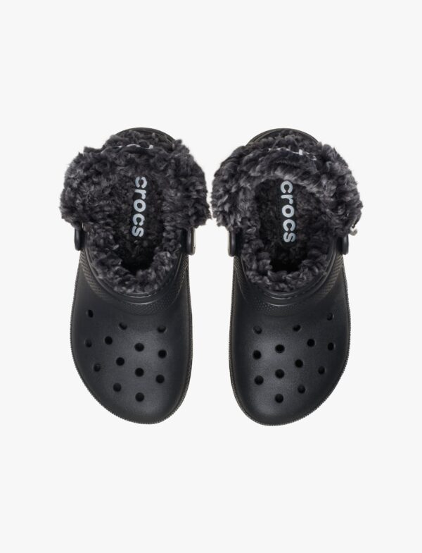 Crocs Toddler Classic Fleece Lined Clog - כפכפי פרווה קרוקס בצבע שחור לילדים מידות קטנות