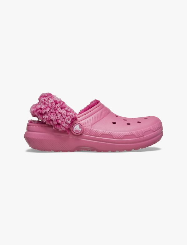 Crocs Toddler Classic Fleece Lined Clog - כפכפי פרווה קרוקס בצבע שחור לילדים מידות קטנות