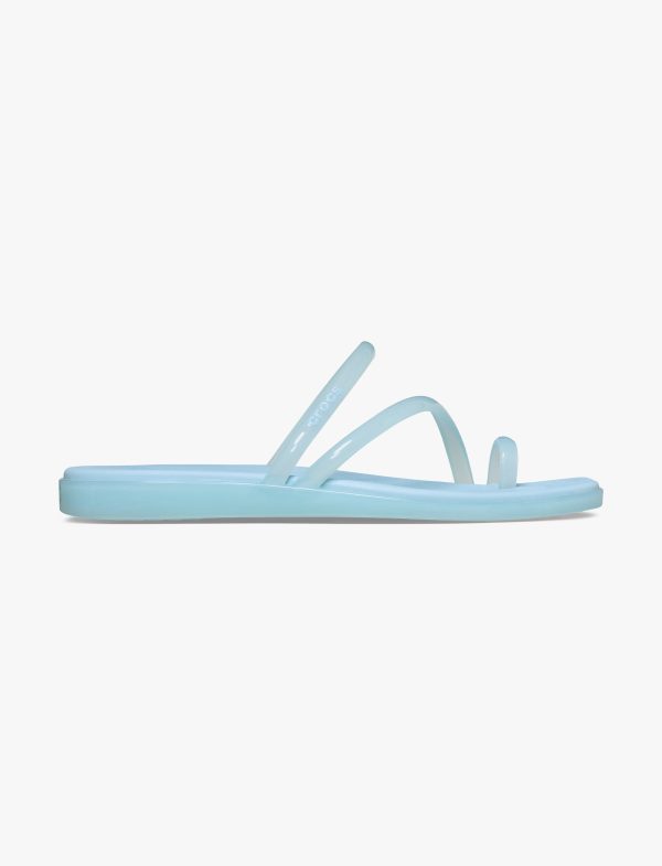 Crocs Miami Jelly Toe Loop Sandal - סנדלי קרוקס מיאמי לנשים בצבע קרבון ג'לי