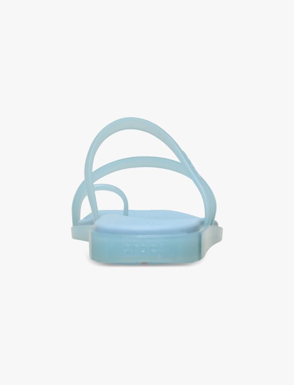 Crocs Miami Jelly Toe Loop Sandal - סנדלי קרוקס מיאמי לנשים בצבע קרבון ג'לי