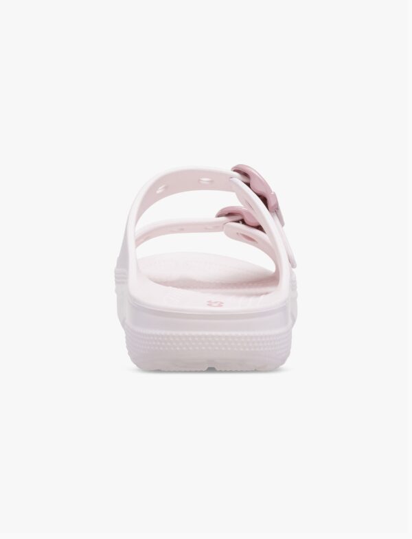 Crocs Saturday Enamel Buckle Sandal - כפכפי קרוקס לנשים בצבע ורוד קרחוני
