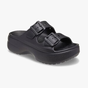 Crocs Saturday Platform Sandal - סנדלי פלטפורמה קרוקס לנשים בצבע שחור