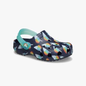 Classic Snow Cone Clog T - כפכפי קלוג קרוקס לילדים מידות קטנות בצבע נייבי