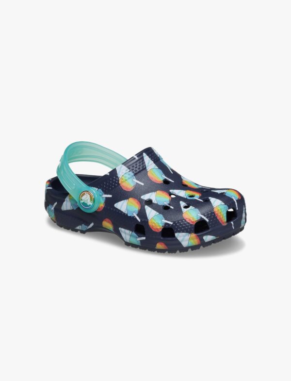 Classic Snow Cone Clog T - כפכפי קלוג קרוקס לילדים מידות קטנות בצבע נייבי