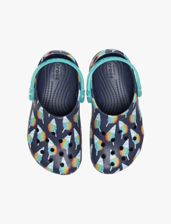 Classic Snow Cone Clog T - כפכפי קלוג קרוקס לילדים מידות קטנות בצבע נייבי