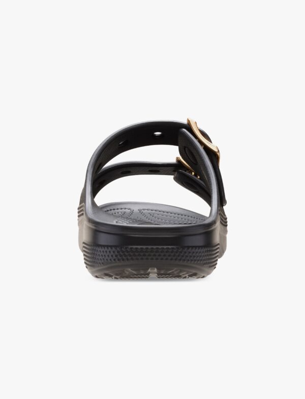 Crocs Saturday Metallic Buckle Sandal - סנדלי קרוקס לנשים בצבע שחור