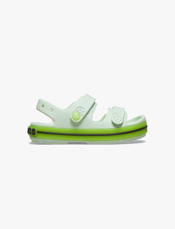 Crocs Crocband Cruiser Neon Band Sandal K - סנדלי קרוקס קרוקבנד לילדים בצבע ירוק תפוח אייס