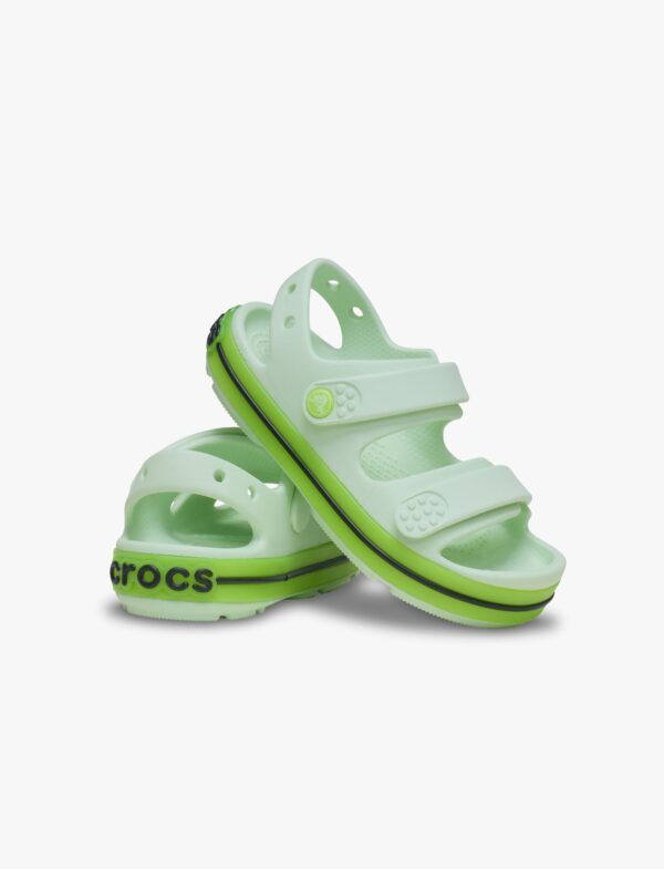 Crocs Crocband Cruiser Neon Band Sandal K - סנדלי קרוקס קרוקבנד לילדים בצבע ירוק תפוח אייס