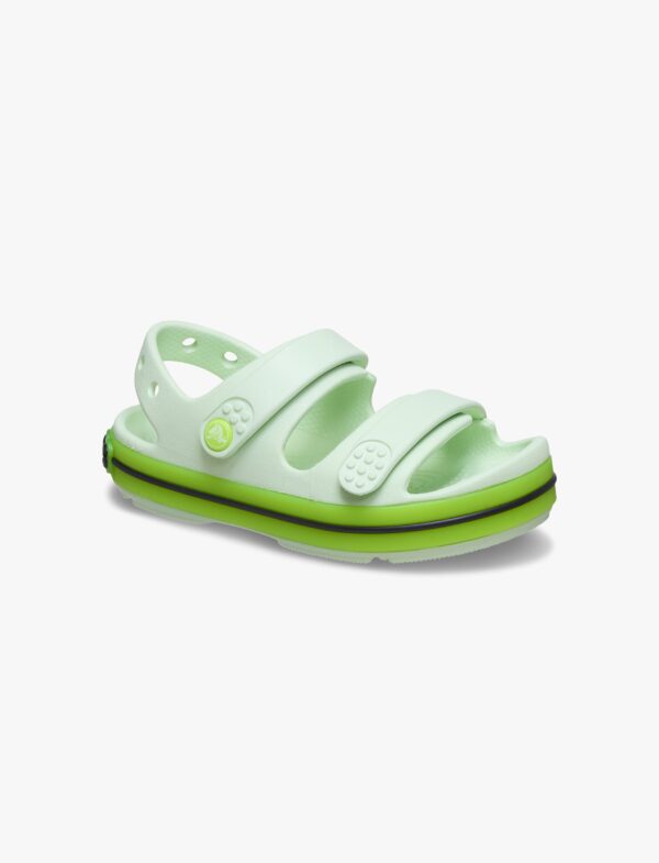Crocs Crocband Cruiser Neon Band Sandal T - סנדלי קרוקס קרוקבנד לילדים מידות קטנות בצבע ירוק תפוח אייס